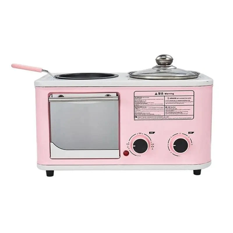 electric hot pot electric steamer multifunctional breakfast machine 3 in 1 Toaster Toaster sandwich electric baking pan