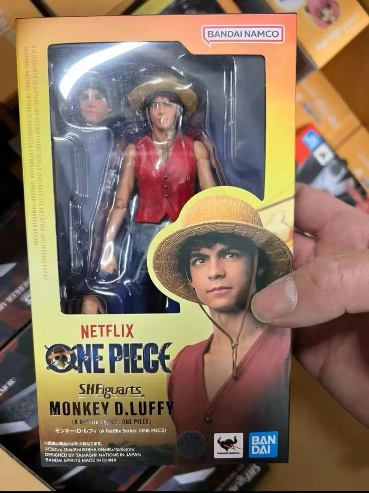 بانداي SHF One Piece Netflix Live Version Luffy Zoro Nami عمل فني أصلي متحرك مشترك #6