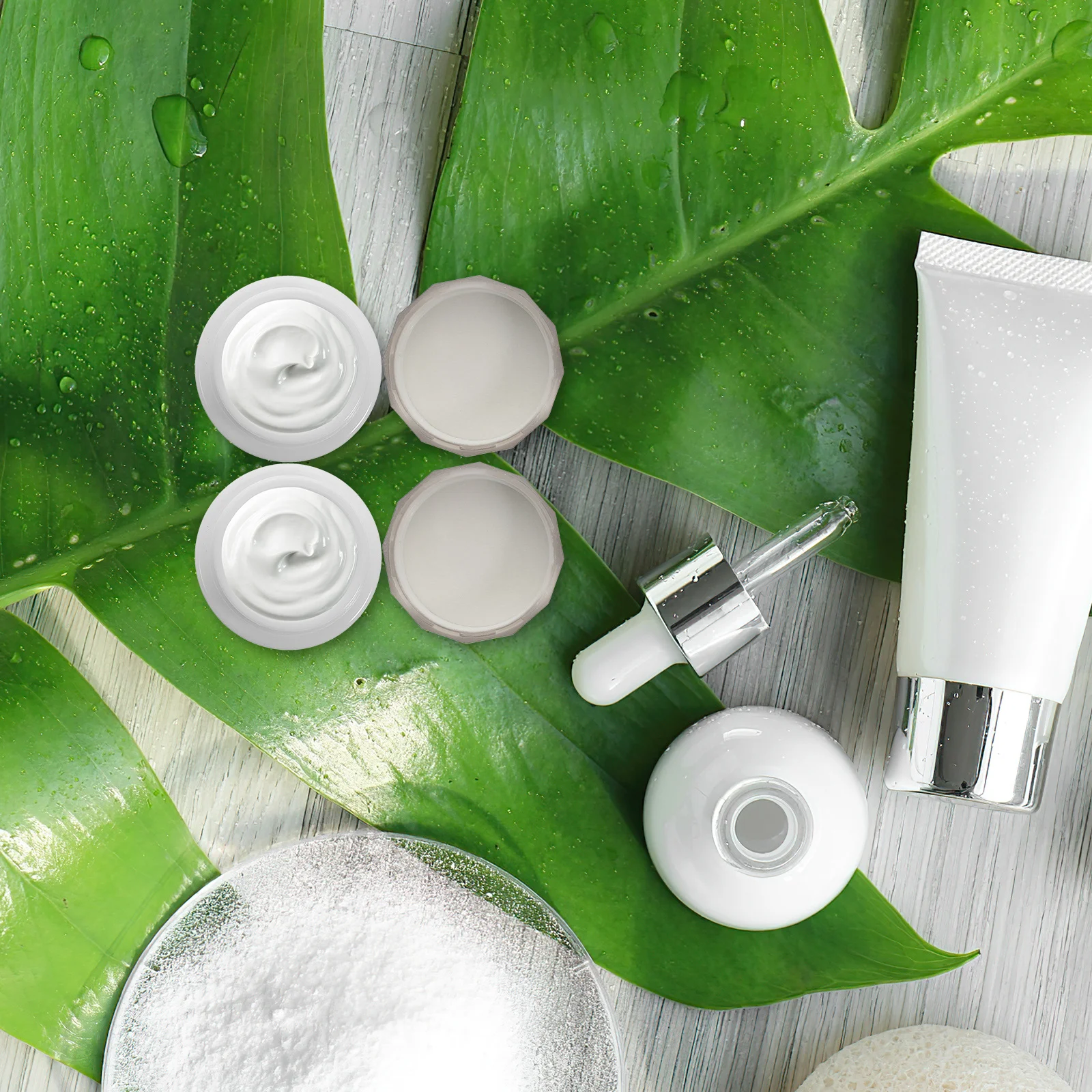 12Pcs Refillable Containers Plastic Jars with Lids for Creams Lotions and Butters Refillable Jars