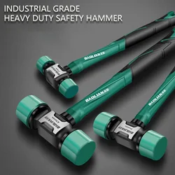 Rubber Hammer Transformable Multifunctional High Resilience Rubber Hammer Anti-vibration and Non-slip Professional Work Tools