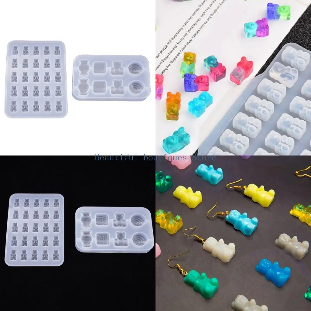 

U4LF Handmade Jewelry Keychain Resin Casting Mold Handicrafts Necklace Earrings Mold Silicone Mould DIY Crafts UV Epoxy Mold