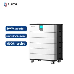 All in one inverter and LiFePO4 lithium battery  10kw  51.2V200ah 20kwh 50kwh Stacked Module Solar Energy Storage system system