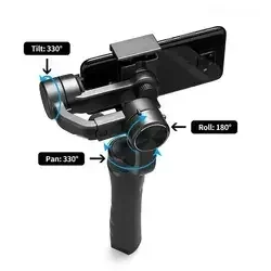 OEM Professional 3-Axis Intelligent Gimbal Handheld Selfie Stick Stabilizer F6 Smartphone APP Control Active Track With Tripod