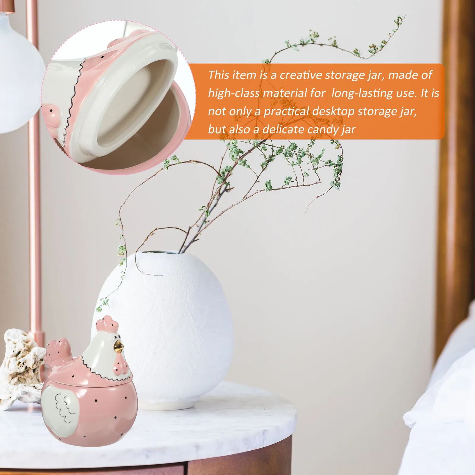 

Ceramic Jewelry Box Small Organizer Exquisite Craftsmanship Desktop Sundries Holder Easter Gift Jewelry Box Small