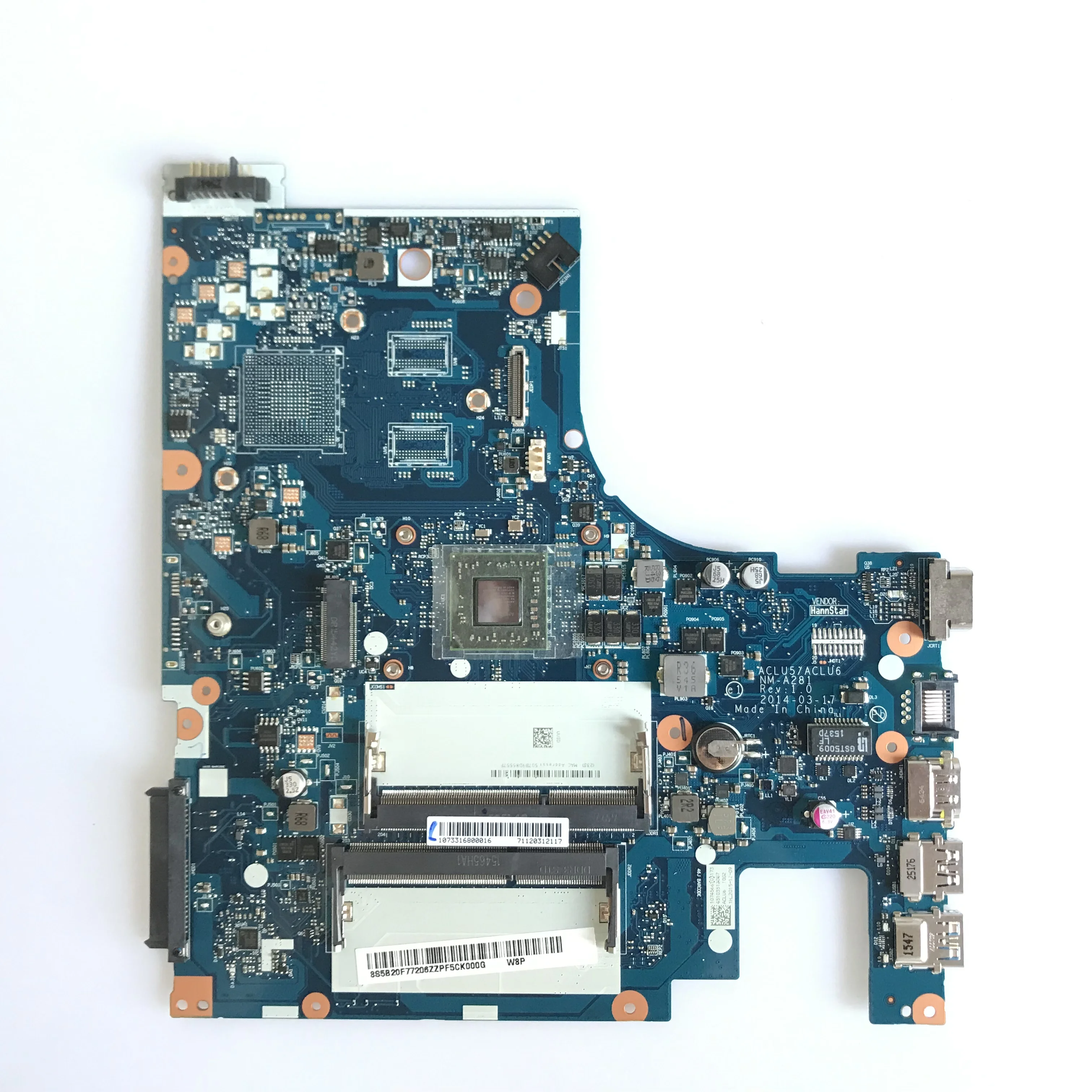 ACLU5/ACLU6 NM-A281 REV:1.0 اللوحة الأم لينوفو G50-45 اللوحة الأم مع A4 A6 A8 CPU DDR3 100% اختبارها