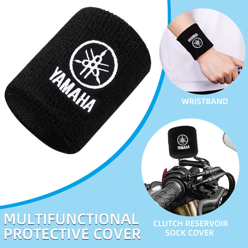 Motorcycle Front Fluid Brake Clutch Reservoir Covers Sock For Yamaha YZF-R1 YZF-R6 MT09 MT07 Fazer Fz6 Xj6 R15 TMAX YS125 XTZ125