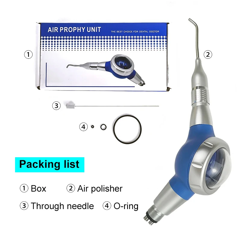 

Dental Air Polisher Prophy Jet Handpiece Teeth Cleaning Polishing Gun Dental Clinic Instrument 5 Colors Dentistry Lab Equipment