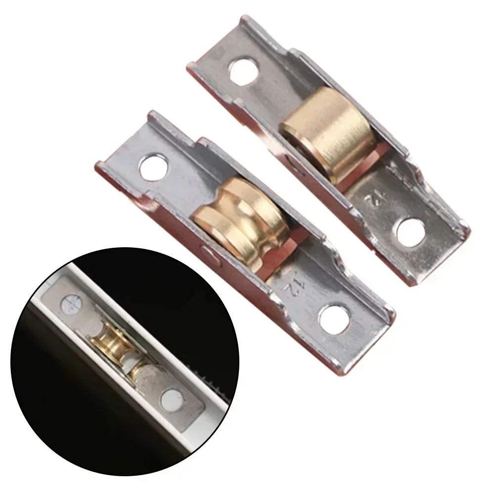 10PCS Window Screen Pulley Sliding Door Roller Cabinet Door Caster Wheel Wardrobe Furniture Door Track Sliding Pulley Hardware