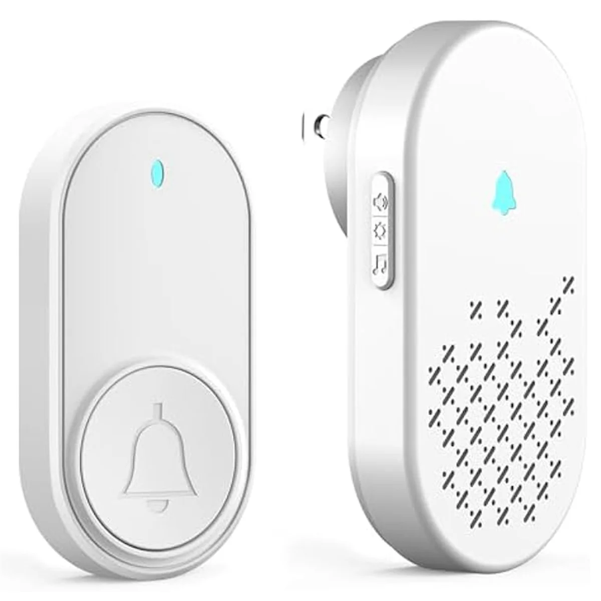 2025+ US Plug,Wireless Doorbell Chime Kit,Door Bell,Adjustable 4 Volume,Door Bell Ringer Wireless for Business/Store/Home