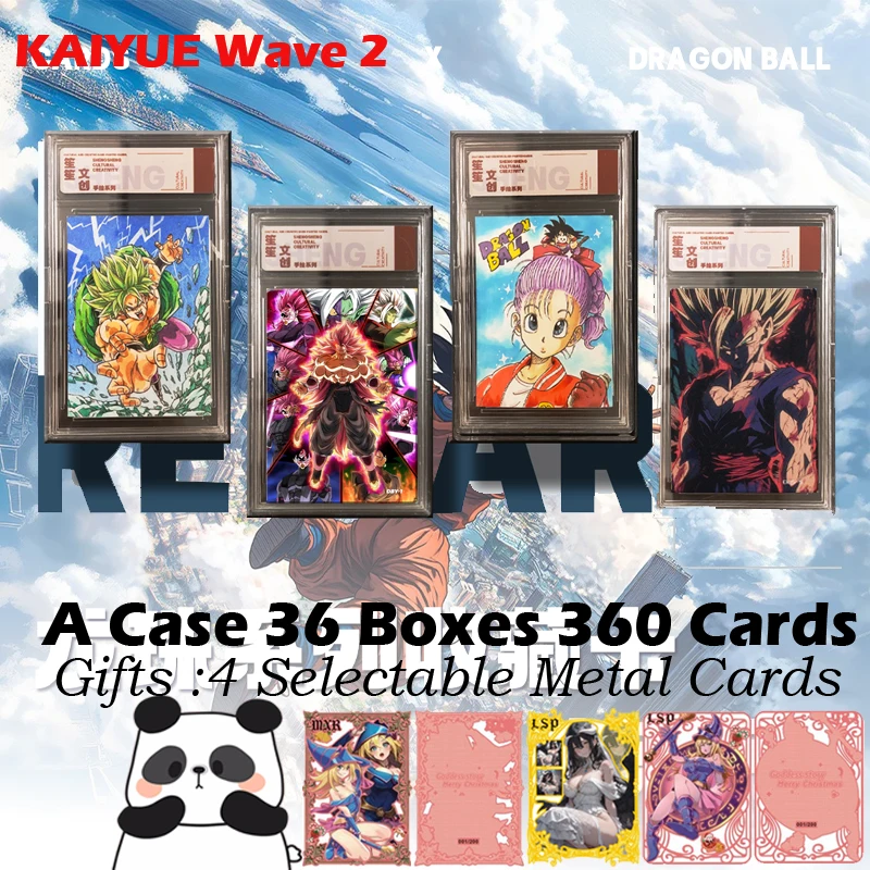 Wholesale KAIYUE Wave 2 Dragon Ball Collection Card Single Card Brick CCG Hobby Game Rare Card Hand-Painted Card Kids Toy Gifts