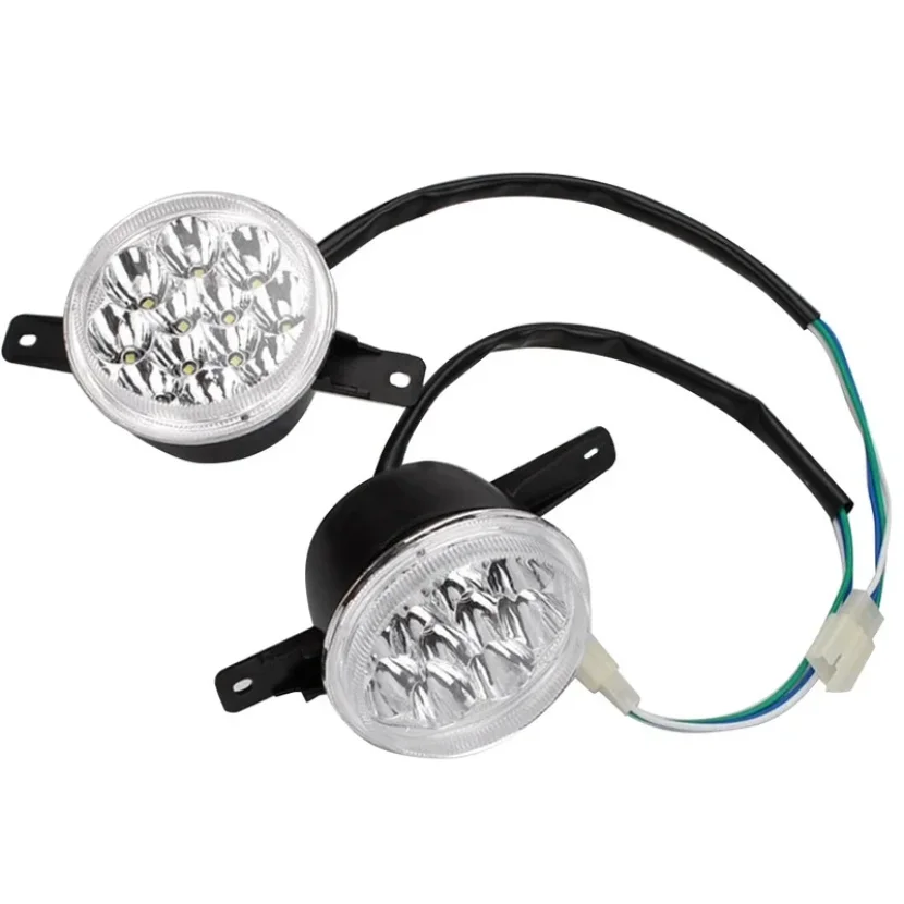 1pair LED 3 wire Headlight Head Light Fit for 150cc 20cc 250cc ATV quad buggy.Fits lots of brands Hammer Utility ATV 150CC GY6