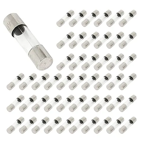 2A 250V Glass Fuse 5x20mm Slow Blow Fuse Time Delay Fuse(Pack of 15