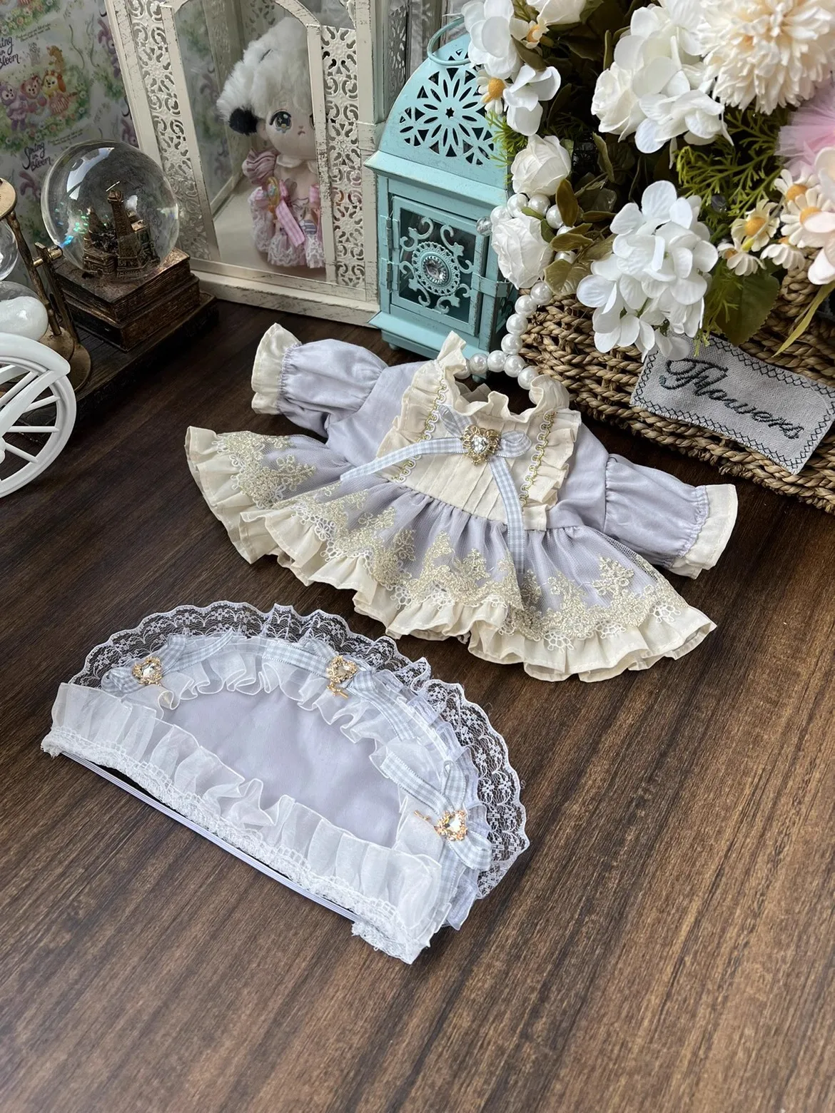 Originale fatto a mano fiaba Lolita vestito da principessa vestito per 20cm 30cm 40cm bambola giocattolo gonna vestiti Costume Cosplay carino D