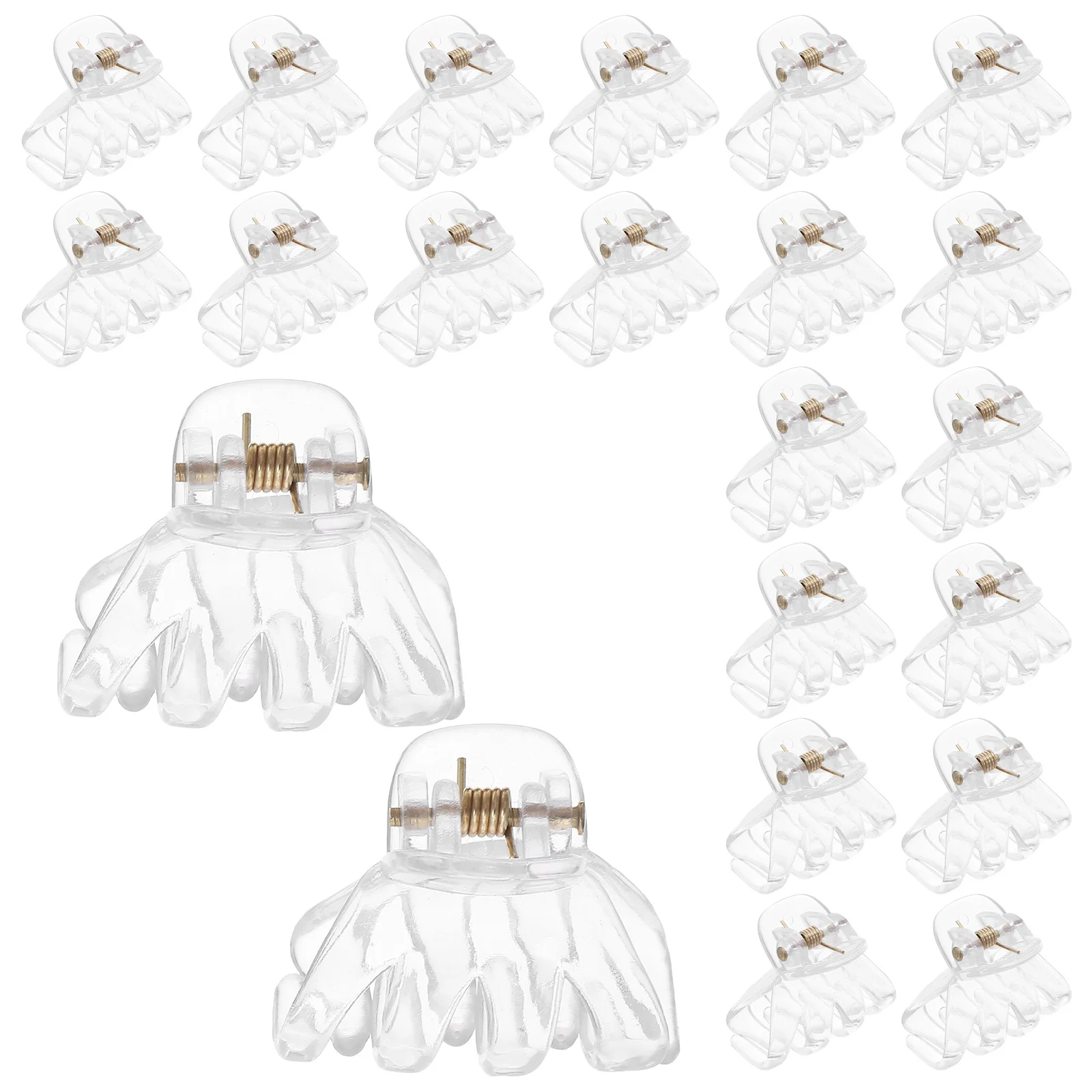

24Pcs Little Octopus Hair Claw Strong Durable Plastic Mini Grasp Accessories for Teenagers Women Styling Tools