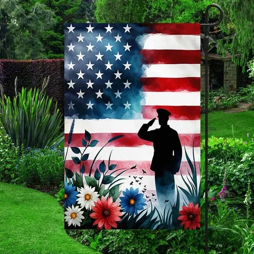 Remembrance Of Fallen Veteran Memorial Day Flag Graden Flag XXH LLP LLX uui