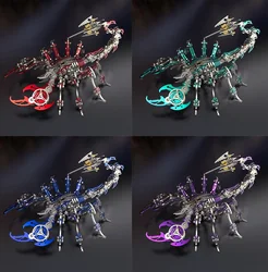 Colorful Scorpion King 3D Metal Puzzle Toys Assembly Decoration Educational Puzzle DIY Assemble Adult Birthday Gift for Children