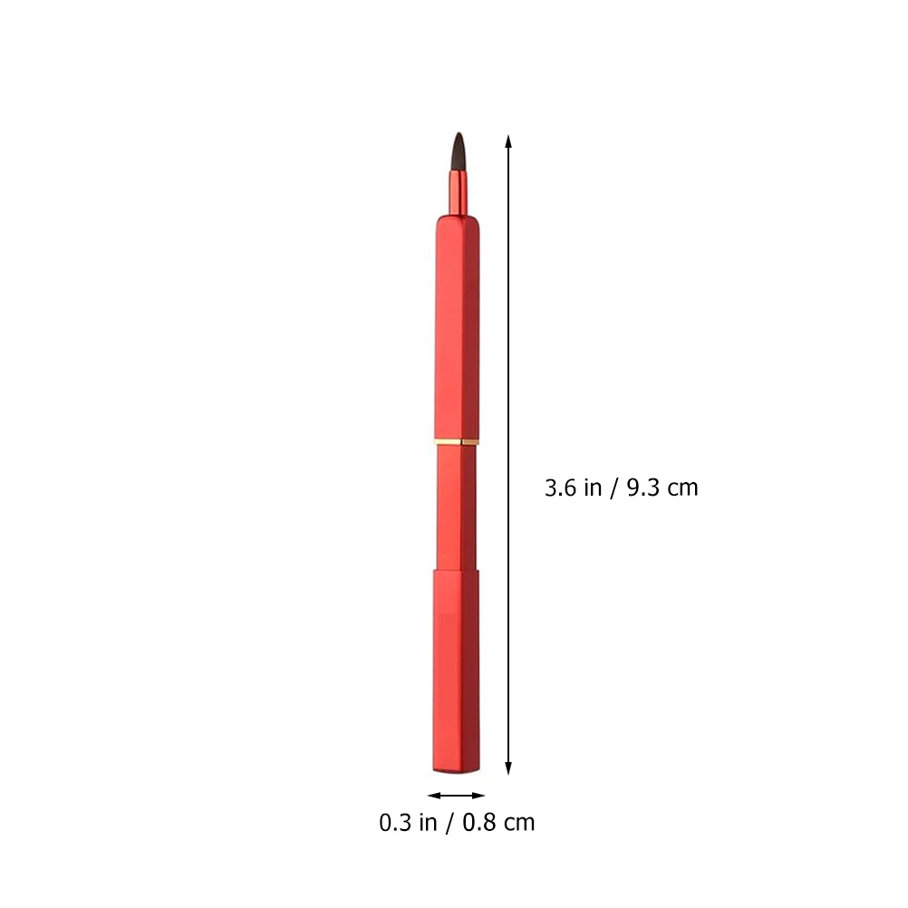 3 uds pincel de labios fibra retráctil lana herramienta de maquillaje profesional aplicador de sombra de ojos pinceles de lápiz labial