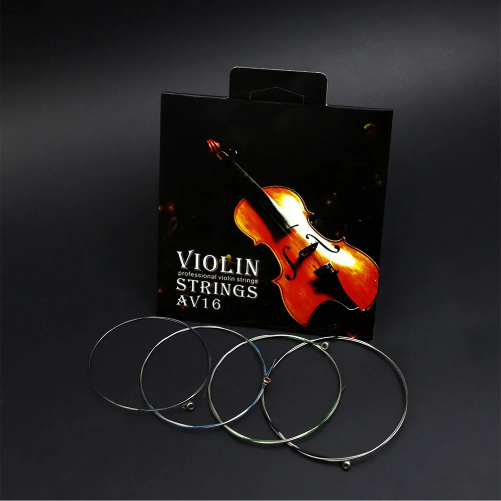 

4pcs ​Steel Core ​Violin Strings Plated ball end ​E-A-D-G Tuning​ ​Fiddle String Set​ Professional String Set​