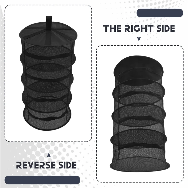 ABHU Herb Drying Net With Zippers Herb Dryer Mesh Tray Drying Rack Flowers Buds