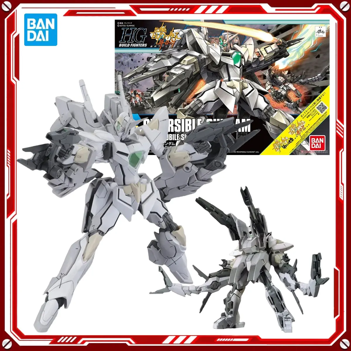 Bandai Echt Gundam Anime Model Kits Gundam Build Fighters Speelgoed HGBF 1/144 Action Figure Assembly Model Gift Kids Originele Doos