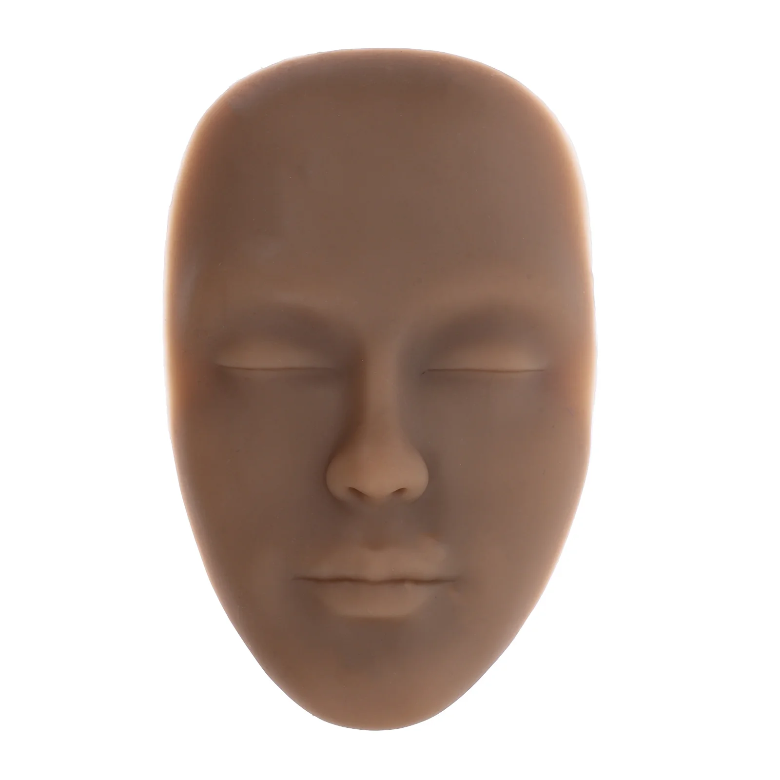 

3D Silicone Full Face Practice Mannequin Skin Light Tone Versatile Realistic Tattoo Practice Skin for Eyebrow Eyeliner Lip