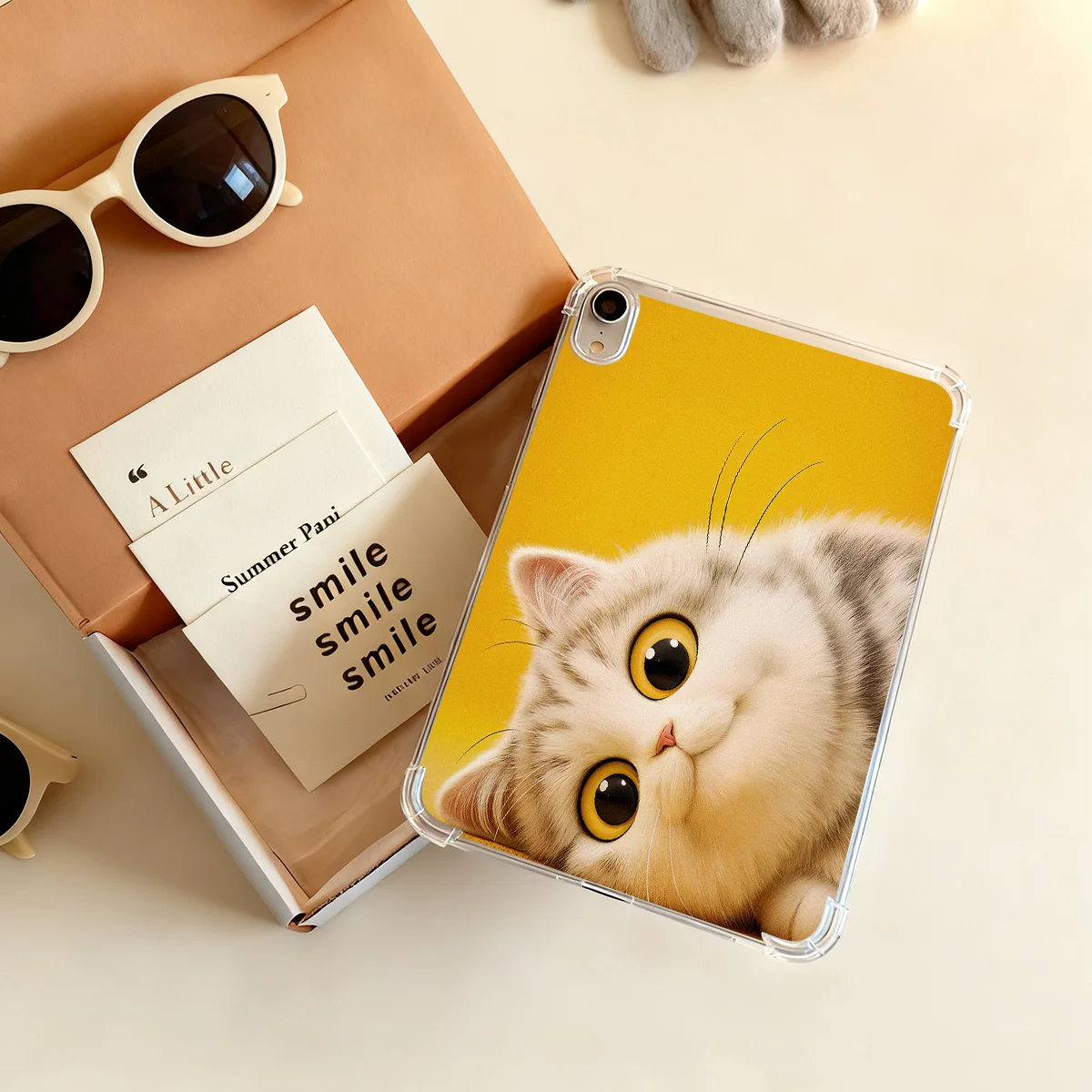 Cartoon Cute Cat Case For iPad 11 10.9 6 5 10.2 4 3 2 iPad Pro 12.9 13 11 inch 9.7 Air 13 11 2 1 Mini 7 6 5 4 3 2 Cover Funda
