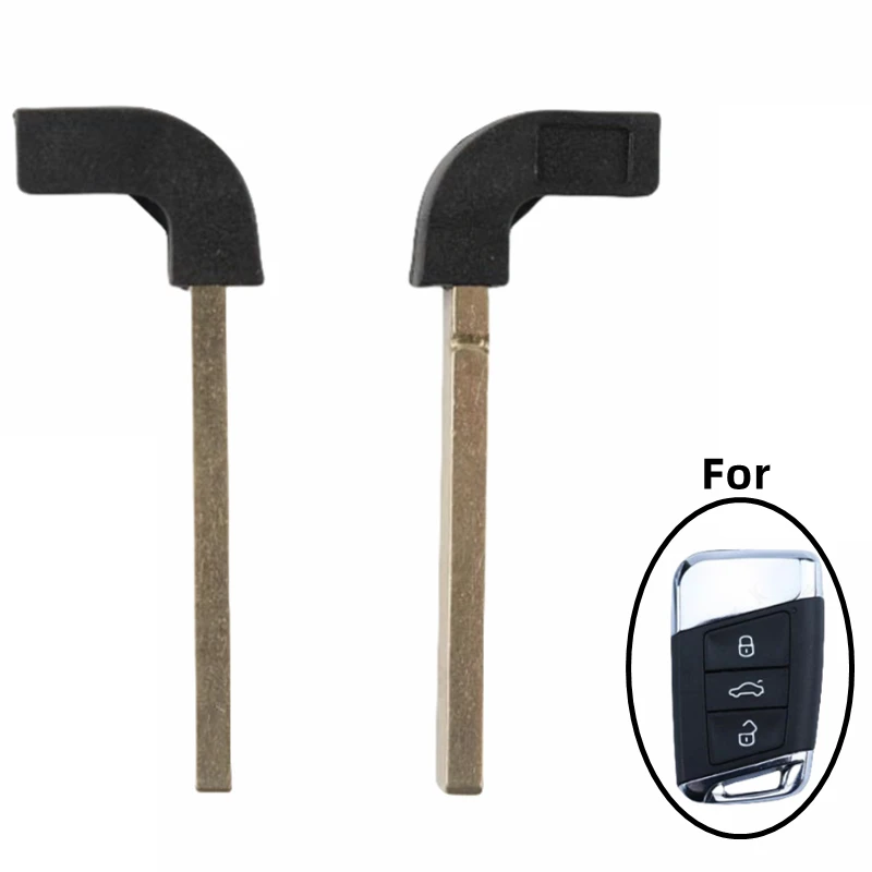 

FLYBETTTER OEM 10Pcs Blank Uncut Replace Emergency Smart Remote Key Blade Insert For Vw Magotan B8