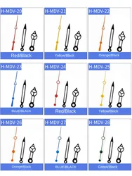 MDV-106 Watch Hands for Casio Swordfish Duro Dolphin Blue/Green Hour Marker Watch Hands Green Luminous MDV106 Movement Parts