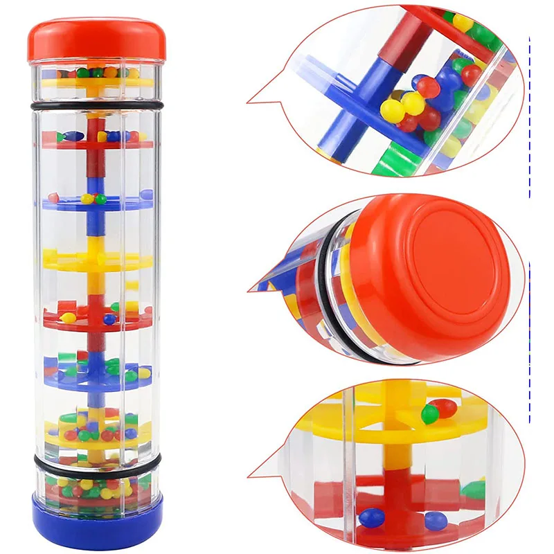 Mini Rainstick Cho Bé Lục Lạc Ống Mưa Dính Bình Lắc Rainmaker Nhạc Cảm Quan Thính Giác Nhạc Cụ Đồ Chơi Cho Trẻ Em Gái Tập Đi Cho Bé