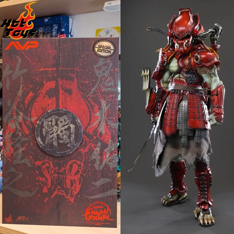 

In Stock Original HOTTOYS HT 1/6 AC06《Alien Vs Predator》Samurai Predator Action Figures Collectable Model Surprise Toy Gift