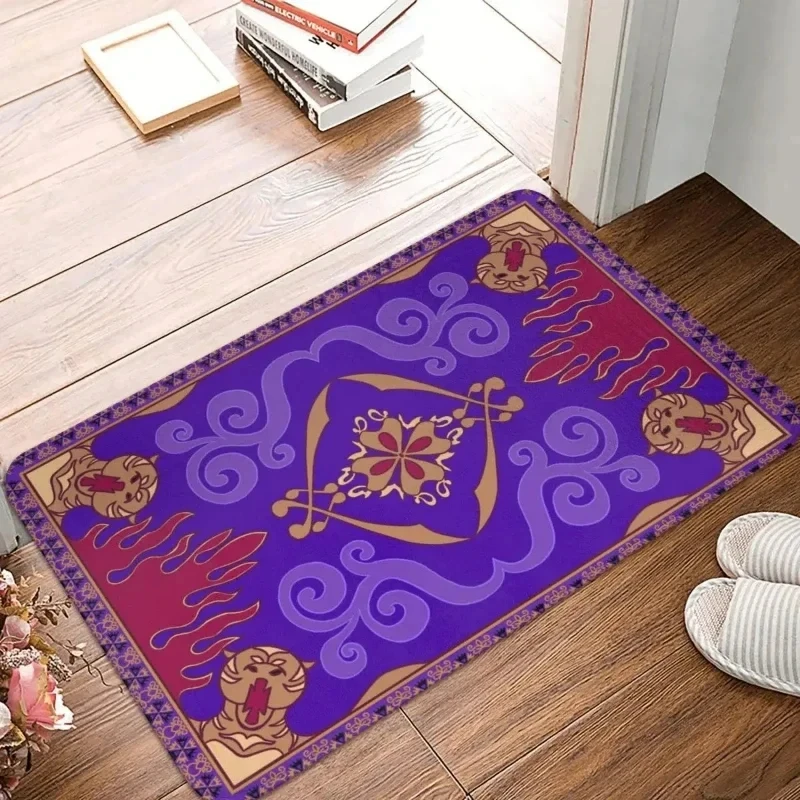 Image of Fußmatte mit Aladdin-Muster, rutschfest, für Wohnzimmer, waschbar, für Schlafzimmer, Küche, Flur, Heimdekoration, Sofa, Tisch, Teppiche