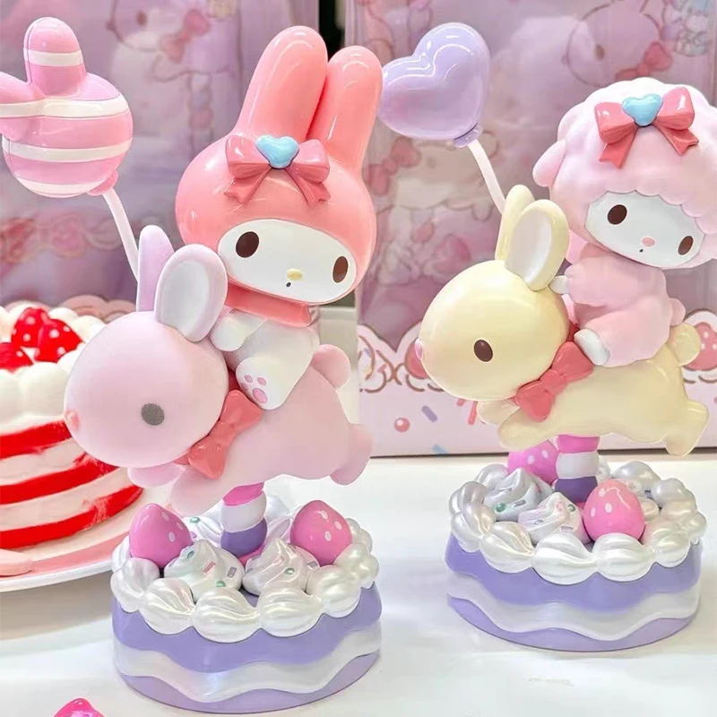 شخصية سلسلة حفلات جميلة Miniso Sanrio ، لعبة نموذج البيانو الحلوة لحلي ، زخرفة الديكور ، هدية عيد ميلاد الأطفال