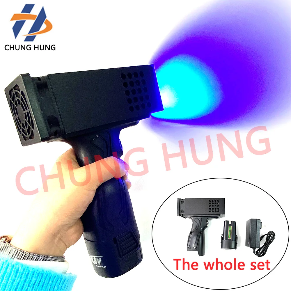 Lámpara UV portátil de alta potencia para reparación de automóviles, pintura de chapa metálica, lámpara UV de secado de tinta de curado LED