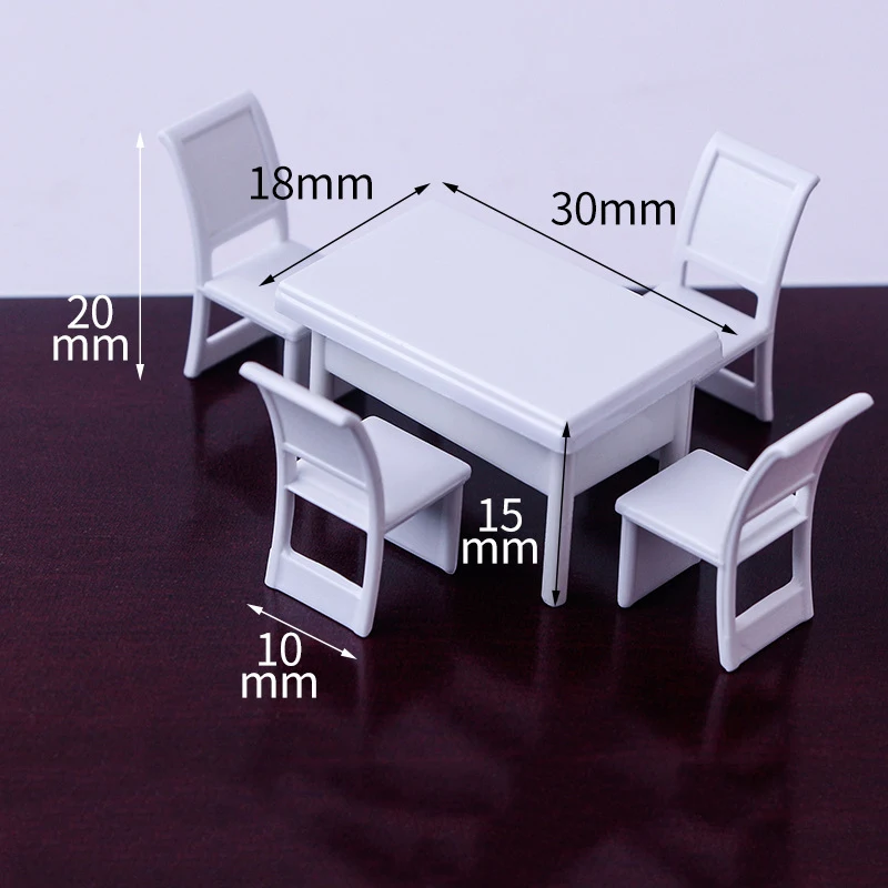 1:50 Doll House Accessories Sofa Table and Chair Set Exhibition Cabinet Bjd Doll Accesorios Baño Miniatura Doll Accessories