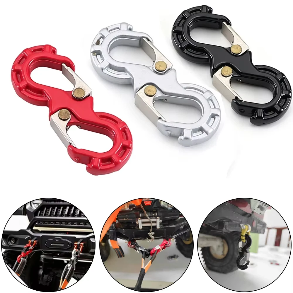 1 unidad Gancho de remolque metálico tipo S para coche RC, decoración para Axial Scx10 90046 Cc01 Trx4 Mst Rgt Yikon Redcat 1/10 Rc Rock Crawler