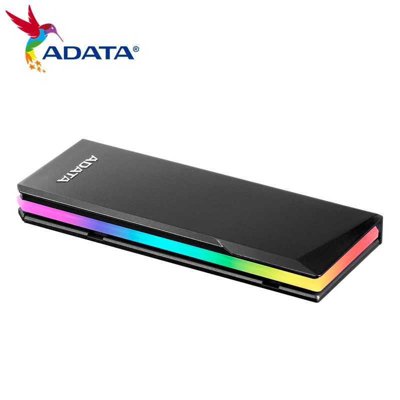 ADATA EC700G корпус для твердотельного накопителя Type-C NVMe M.2 2280 / 2242/ 2230 eSATA RGB светильник 10 Гбит/с SSD Box USB3.2 Gen2 SSD