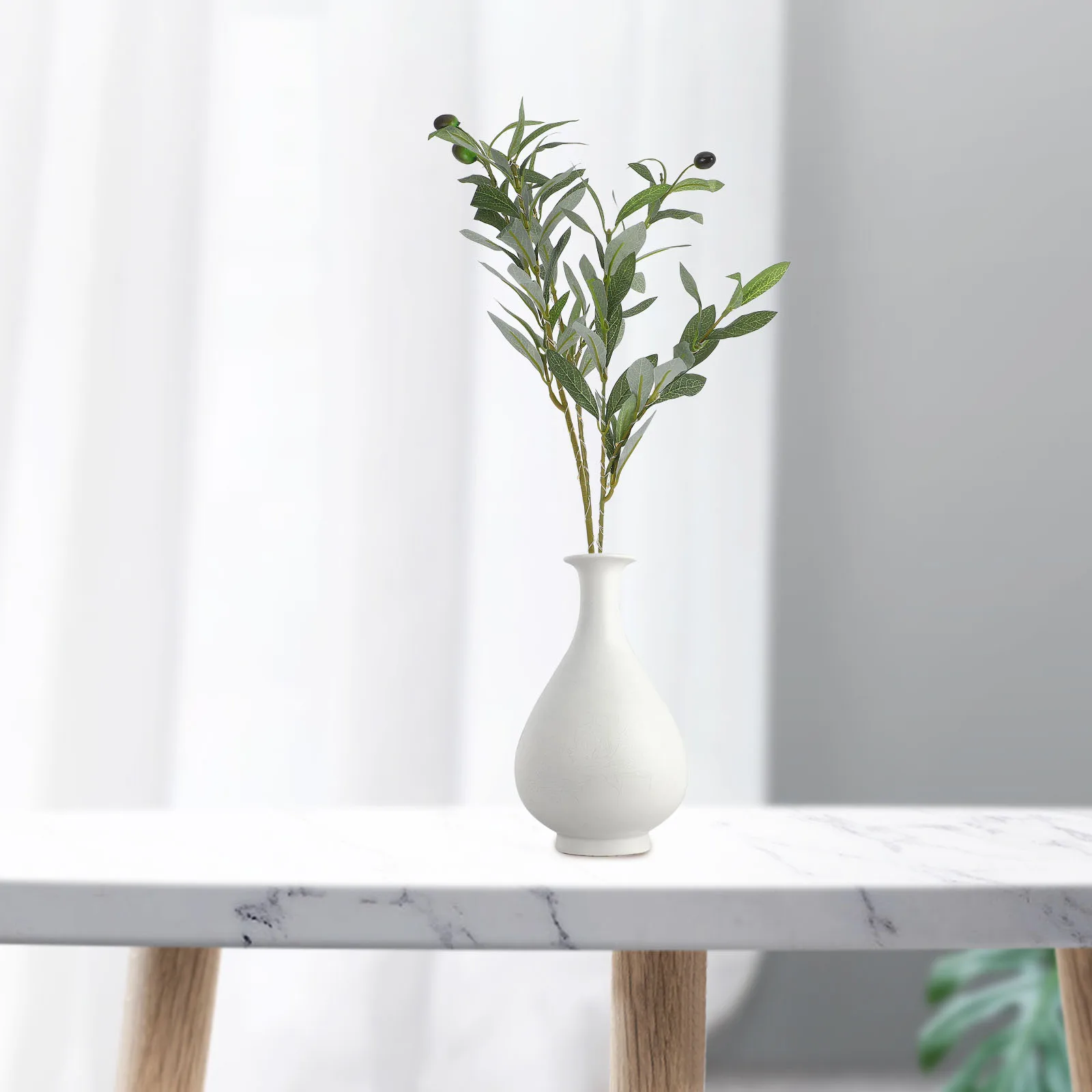 فرع الزيتون مصباح أوراق صناعية إضاءة لطيفة غرفة نوم غرفة المعيشة مكتب الخضرة ينبع فرع الزيتون مصباح أوراق شجرة وهمية