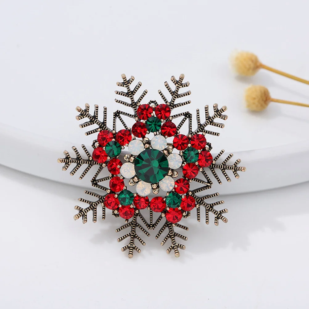 3 قطعة مجموعة بروش سبيكة ندفة الثلج التمهيد دبوس الرجعية عيد الميلاد زي الإكسسوار نمط الأزياء والمجوهرات عطلة حزب التبعي ديكور