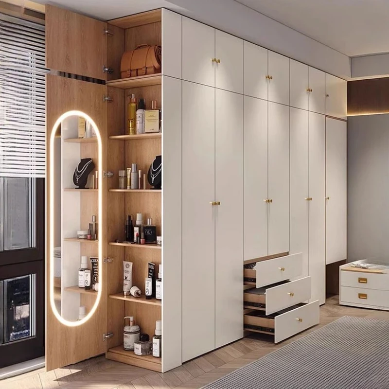 

Doors Nordic Drawer Wardrobe Ideas Luxury Exhibit Bedroom Closet Wardrobes Cabinet Shelves Rangement Chambre Bedroom Furniture