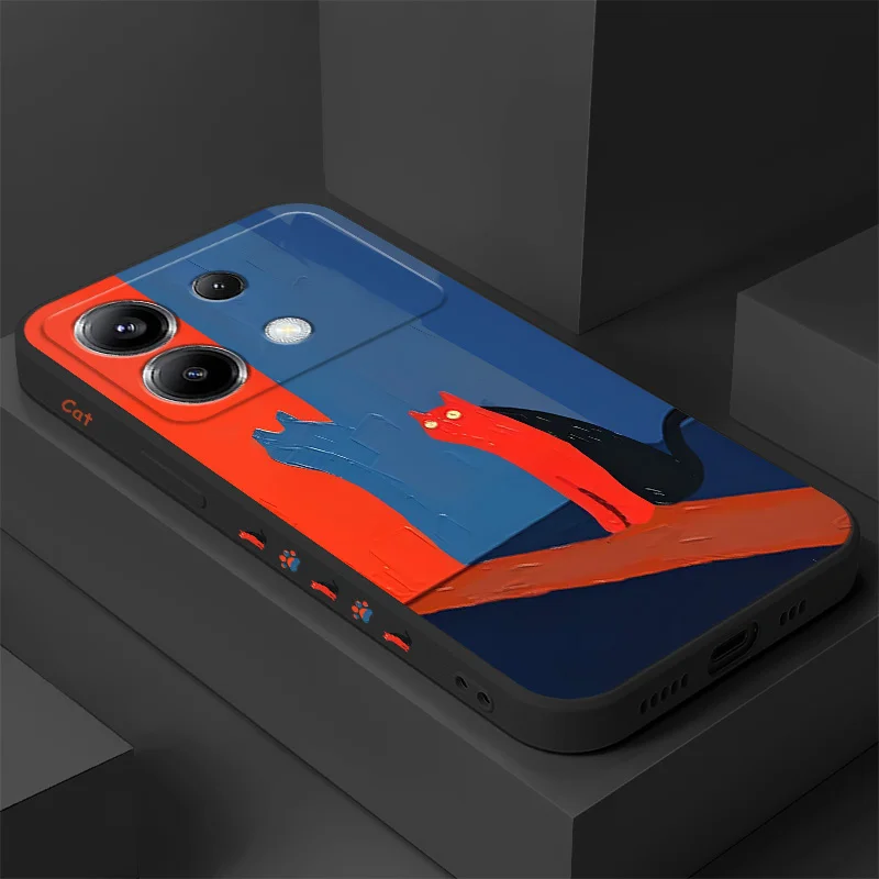 

Sunset Cat Phone Case For Xiaomi Poco F7 X7 X6 F6 M6 M5 M5S F5 X5 F4 X4 M4 F3 M3 X3 Pro 4G 5G GT Silicone Cover