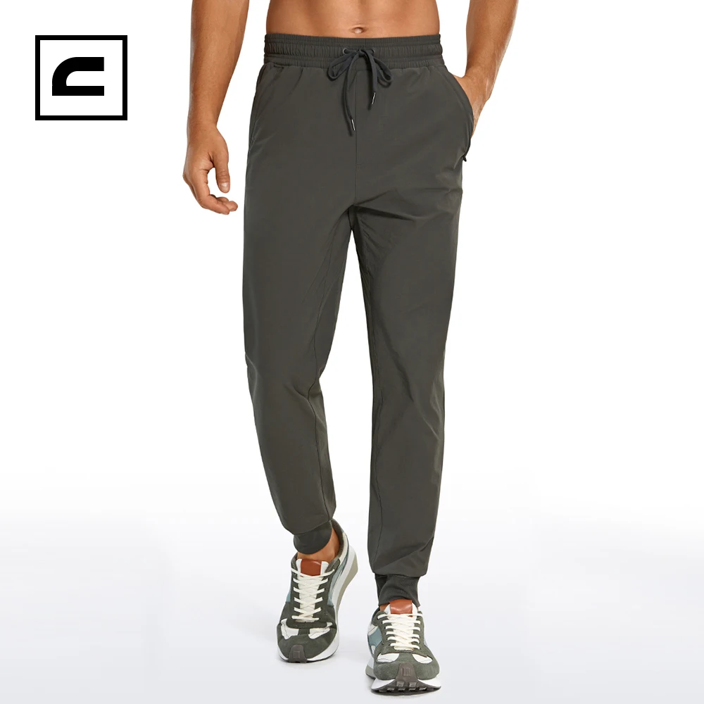 CRZ YOGA Mens Lightweight Athletic Golf Joggers Pants - Casual Workout Track Gym Pants with Pockets