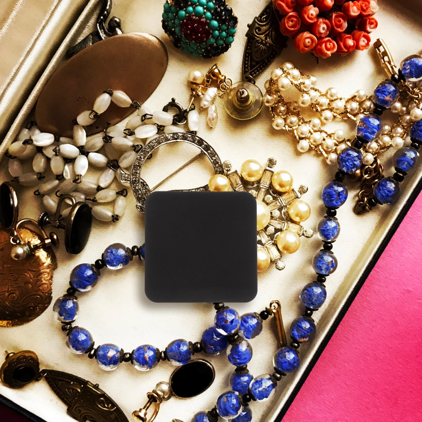 

50 шт., черная анти-потерянная бумага, защита для ювелирных изделий, легкий прочный раствор для хранения, подарки для мамы, подруги, защита от класса