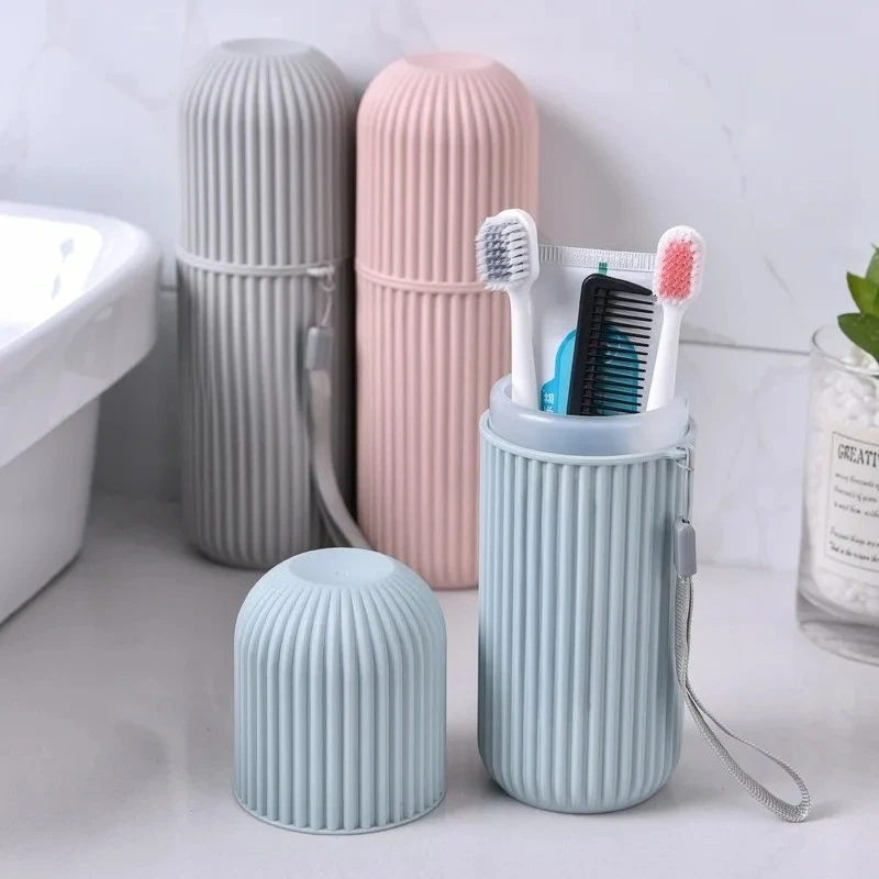 1pc Portable Toothbrush Toothpaste Holder Travel Toothbrush Case Storage Box for Camping Outdoor Bathroom