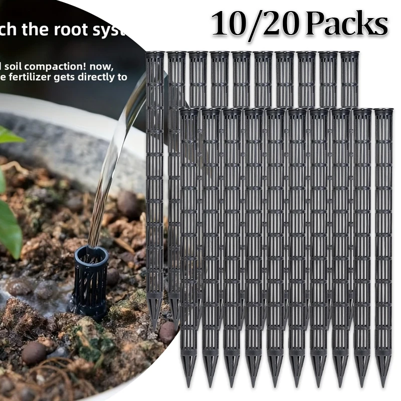 20/10Pcs Plant Aeration Tubes for Pots -Root Rot Prevention,Prevent Overwatering for Healthy Roots, Gardening Tools Suitable