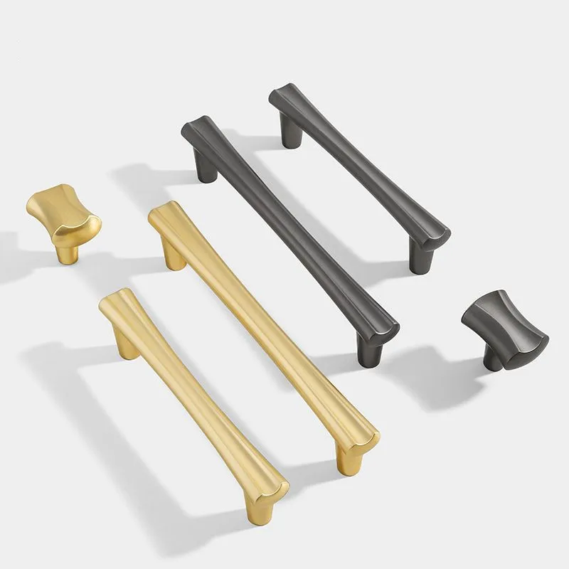 Modern Simple Cabinet Door Handles American Drawer Knobs Wardrobe Kitchen Cabinet Handles Furniture Hardware Handle