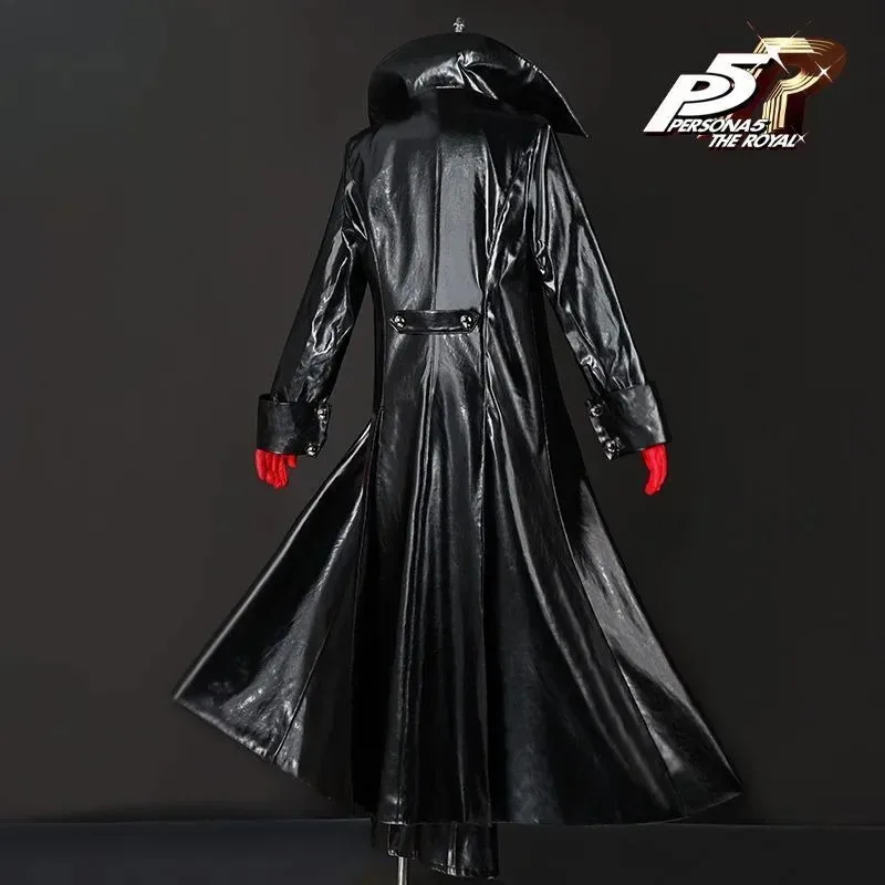 

Game Joker Ren Amamiya Cosplay Costume Leather Jacket Pants Gloves Full Set Party Anime Carnival Dress Up Adult Outfitx;8's,6;