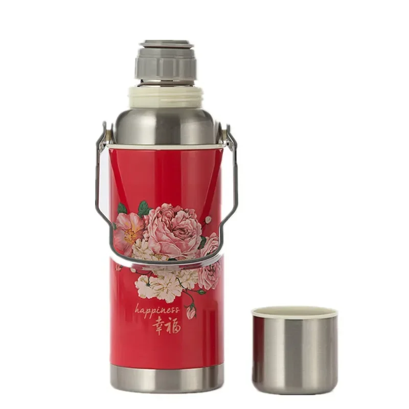 600ml  Vintage kettle  Portable insulated cup  high-capacity  vacuum  stainless steel  Double insulated kettle  Souvenir