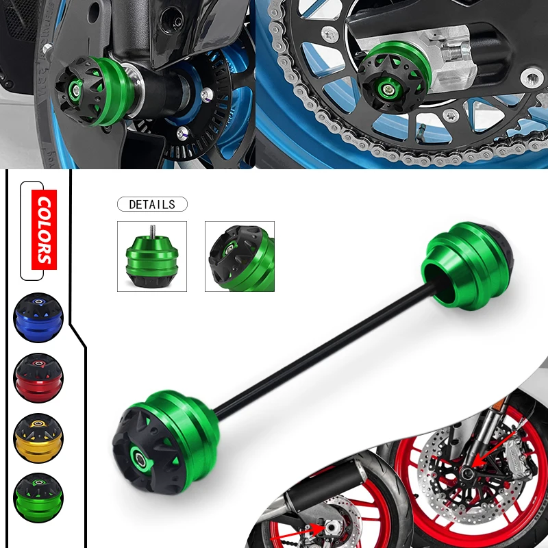 

Motorcycle Front Axle Fork Crash Sliders Wheel Protector Pad Accessories For Z1000 Z1000R Z1000SX z1000 Z 1000 SX