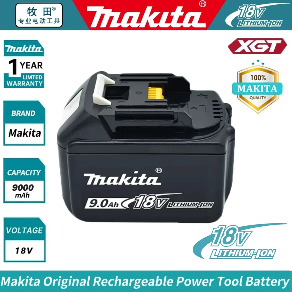 

Makita 18V Battery 9AH 6AH 2AH Li-ion Replacement LXT BL1860B BL1860 BL1850 BL1830 DHP482RFX9 BL1815 LXT400 for Cordless Drills