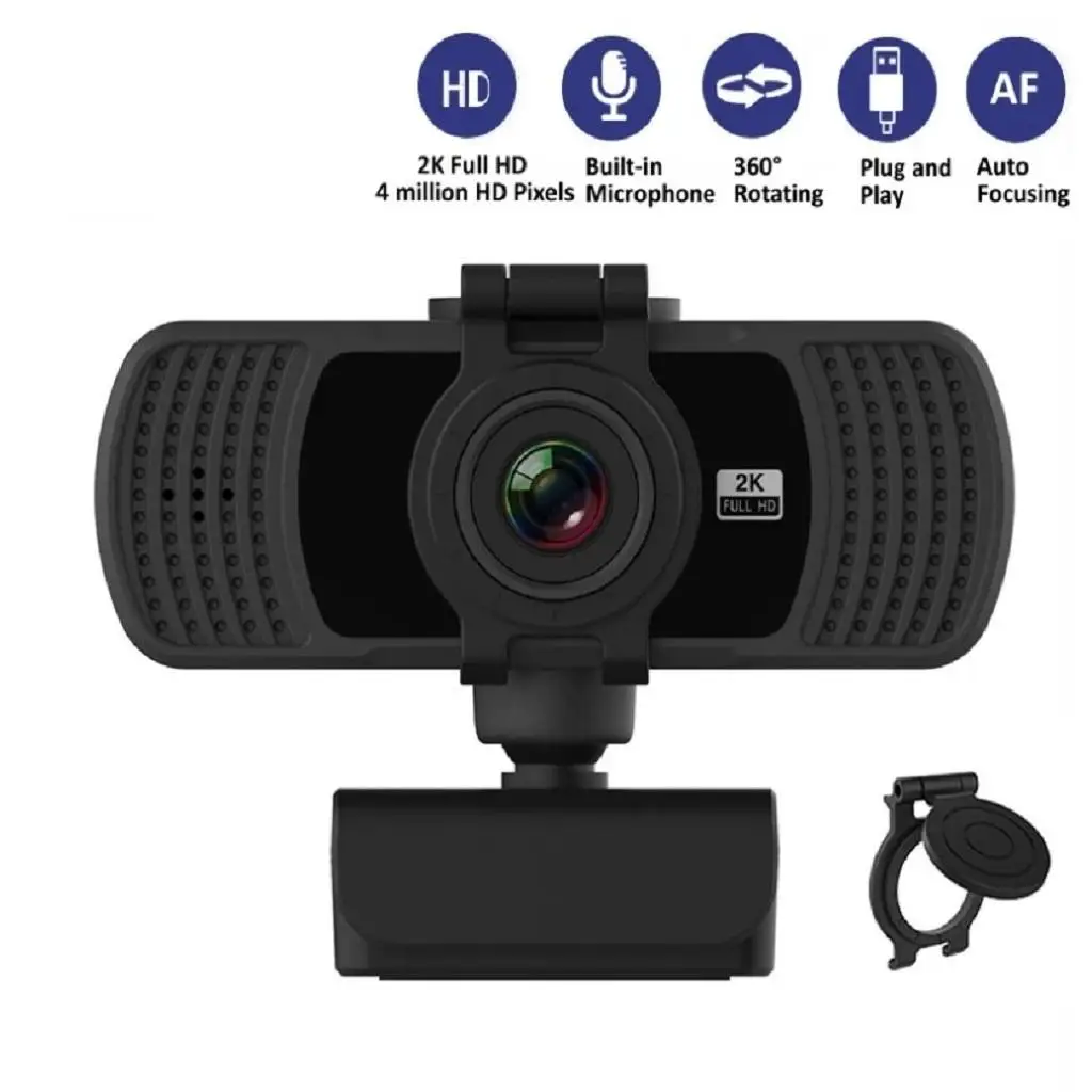 

Full HD 4MP USB 2 Mic Camera for PC Laptop Desktop Conference